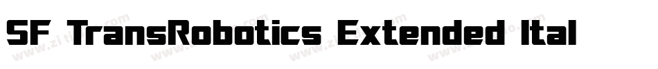 SF TransRobotics Extended Italic字体转换